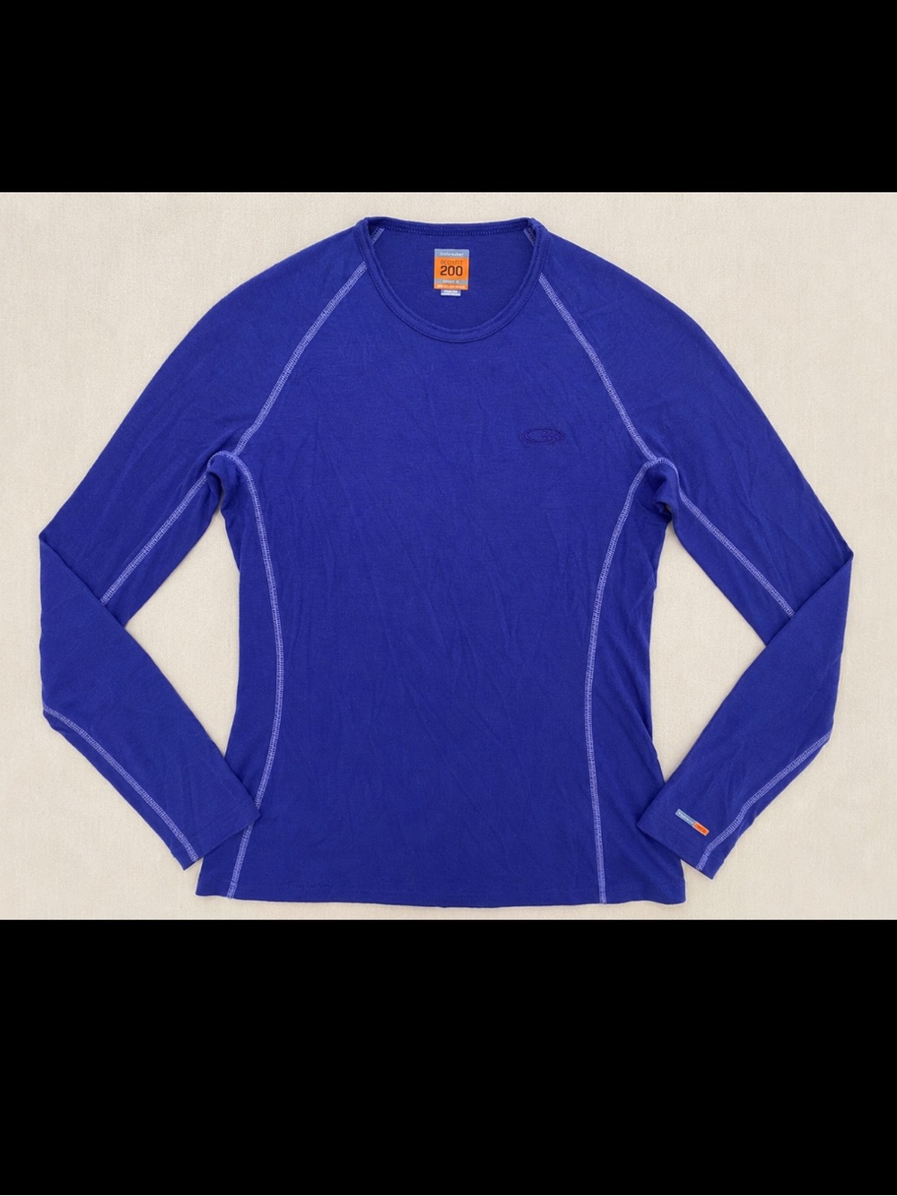 Icebreaker Bodyfit 200 Merino Wool Base Layer Shirt Woman Medium Purple Gorpcore
